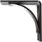Ekena Millwork Morris Steel Bracket, Antiqued Pewter 3"W x 6"D x 6"H BKTM03X06X06MOAPW - alternate 6
